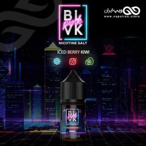 BLVK Iced Berry Kiwi ایجوس سالت طعم توت فرنگی و کیوی و یخ بی-ال-وی-کا پینک نیکوتین سالت