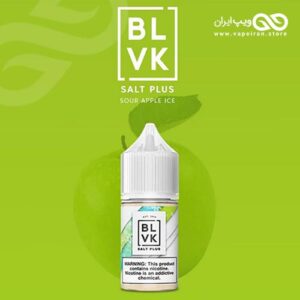 BLVK Sour Apple SaltPlus ایجوس سالت طعم سیب سبز ترش و یخ بی-ال-وی-کا یونیکورن سالت پلاس