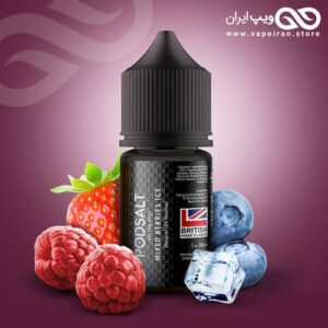 ایجوس سالت توتفرنگی، تمشک و بلوبری خنک PodSalt Mixed Berries ice