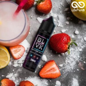 ایجوس توت فرنگی و لیموناد با یخ BLVK Strawberry Lemonade ice